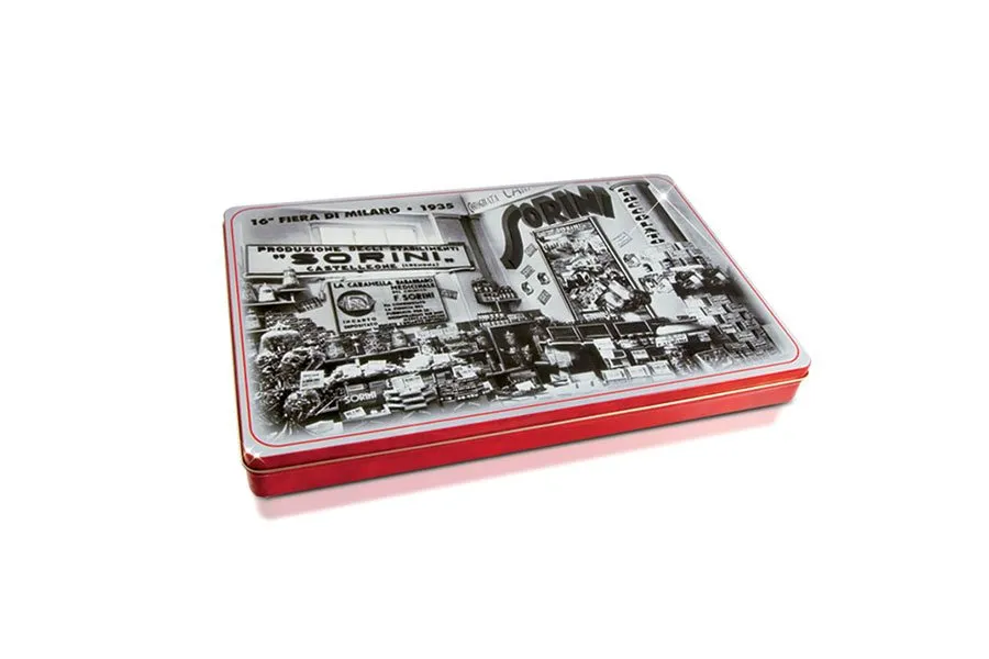 BONBONIERA LATTA SORINI 1935 – pralines, hazelnut cream, cereals